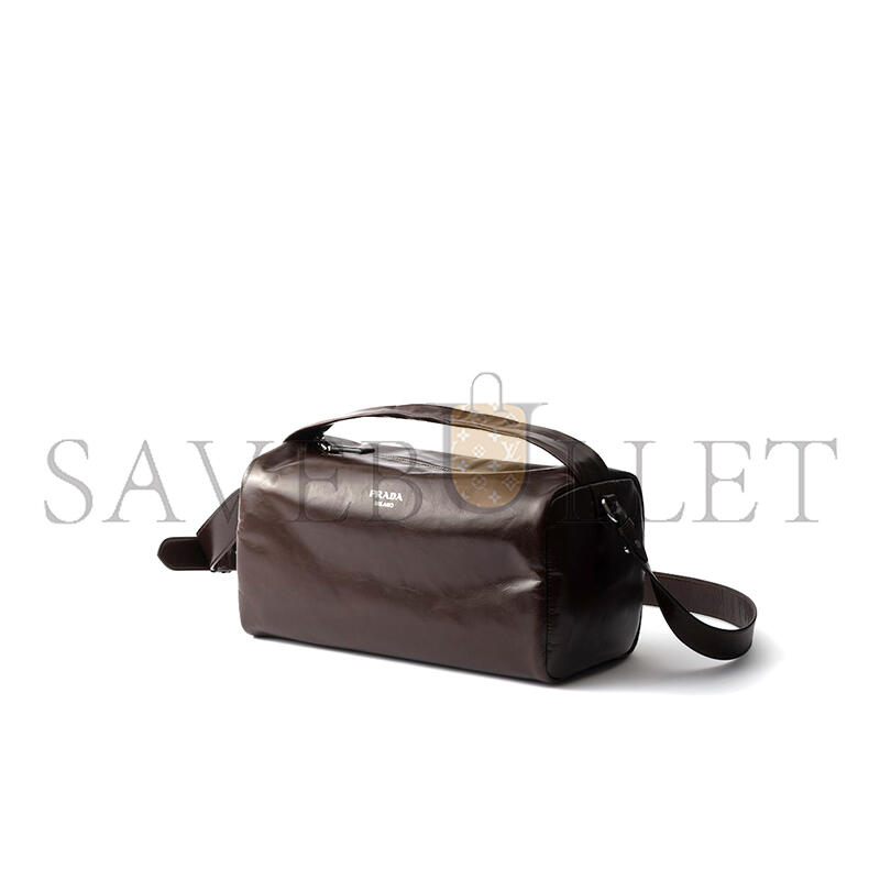 Pra*a leather shoulder bag 2vh194 (33*17*17cm)